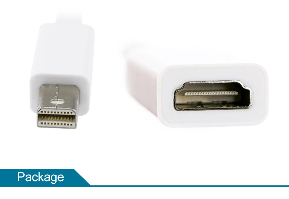 Mini DP to HDMI Adapter Cable Mini DisplayPort Thunderbolt Port Converter for Macbook Pro Air Projector Camera TV PC  (14)