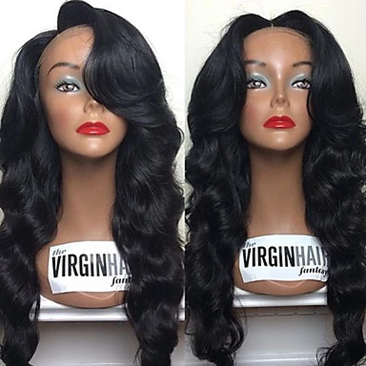 Virgin remy hair unprocessed adorable human hair natural hair line full lace wig