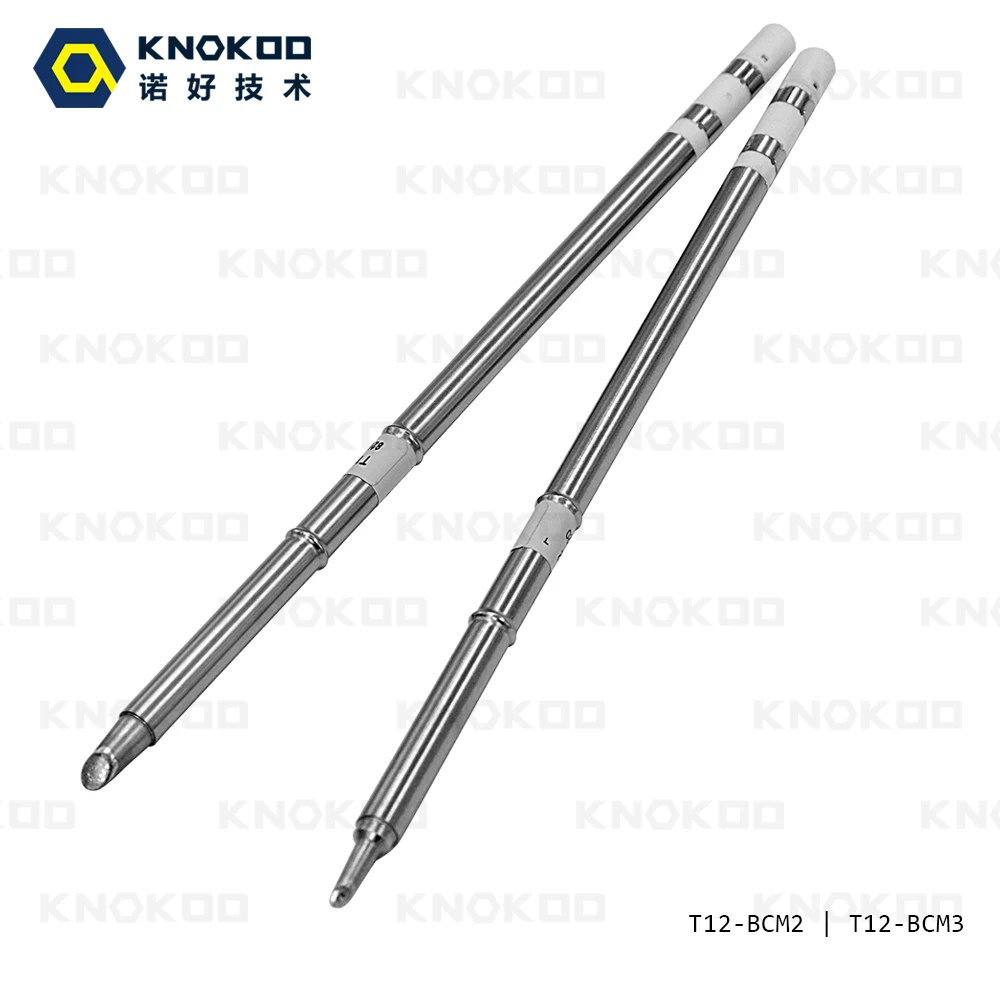 KNOKOO Lead free replacement soldering iron tips T12-BCM2 T12-BCM3 for FX951/FX 952 solder station FM2027/FM2028 iron stainless flux core wire