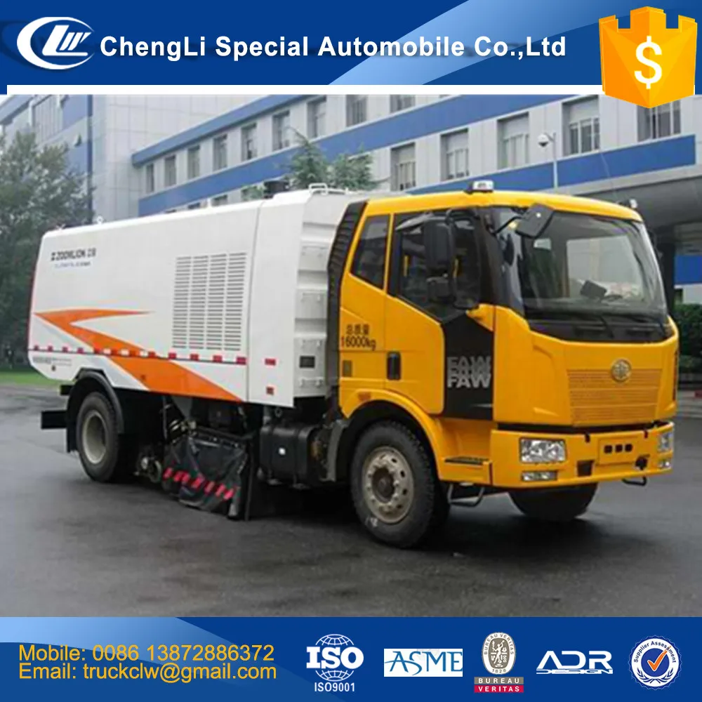 China Vacuum Road Sweeper Truck 4x2 Street Cleaning 312cbm Municipal