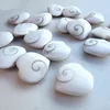 Wholesale Natural Heart Shaped Sun Shell Stone Fossil For Healing Home Decoration