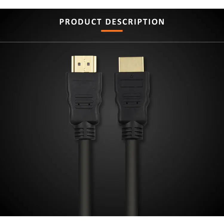 High quality 24k gold plating 3m hdmi cable Black Color Support 1080p 3d Hdmi Cable 1.4v - ANKUX.COM