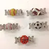 Rhinestone softball football soccer basketball baseball mom stretch custom cheap sports rings