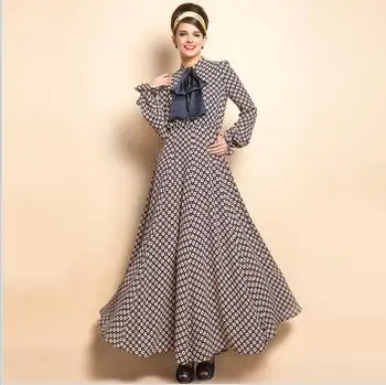 polka dot dress muslimah