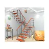 Professional design metal straight steel staircase