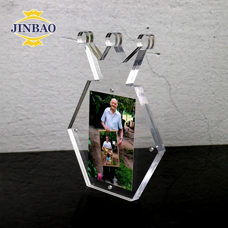Jinbao Glass Wall Mounted Acrylic Picture Frames Hanging Indoor