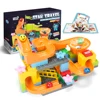 Funlock Duplo Marble Run Assemble Plastic Slide Building Blocks Parts Toys for Children 71PCS
