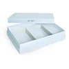 Blue skin care cosmetic gift set packaging box with foam insert
