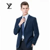 New Design Made to Measure Slim Fit jacket blue plaid fashion mens single breasted two button blazer (one piece)