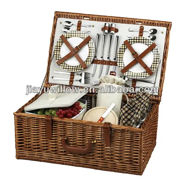 10% off high quality mini willow picnic basket set