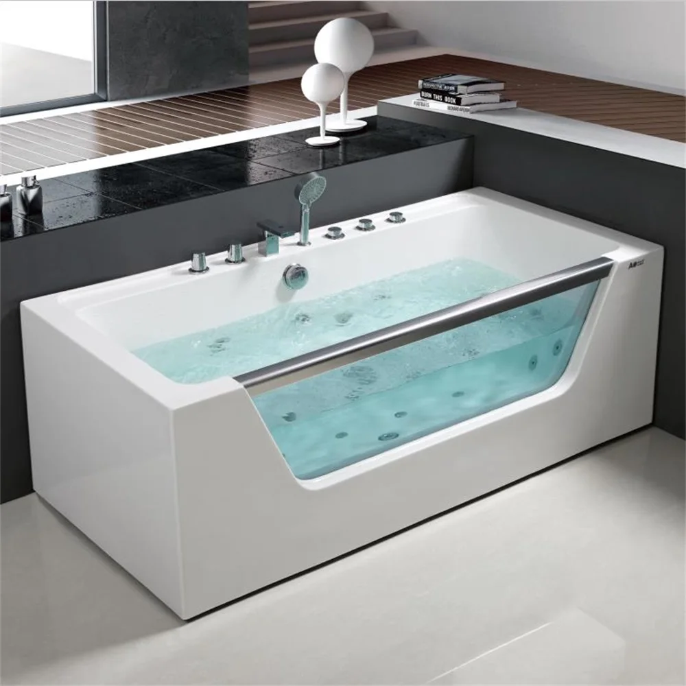 corner acrylic hydromassage whirlpool massage bathtub