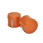 plain round tins for candy/cookies/tea storage packaging