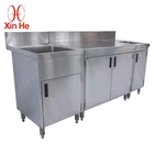 Cheap Commercial 304 Stainless Steel Kitchen Sink Cabinets