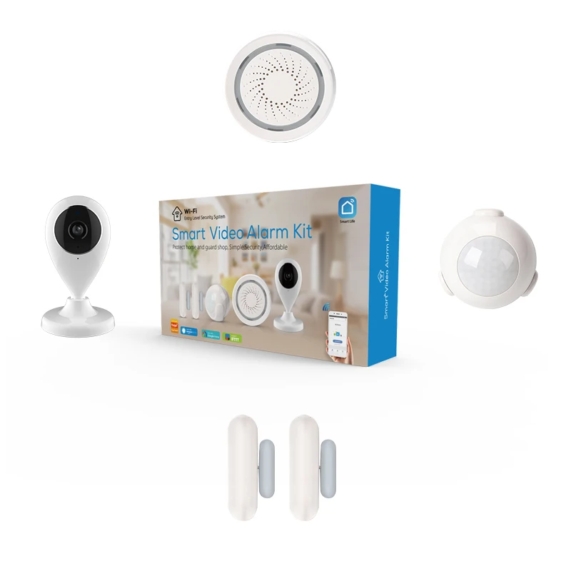 Tuya Smart Home Automation Security Alarm System Smart Sensors and Sirens Kit support Alexa and Google Home
Tuya Smart Home Automation Security Alarm System Smart Sensors and Sirens Kit support Alexa and Google Home