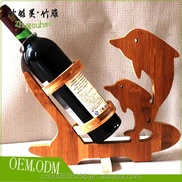 Factory wholesale family-use decorative single bottle red wine rack | wine holder