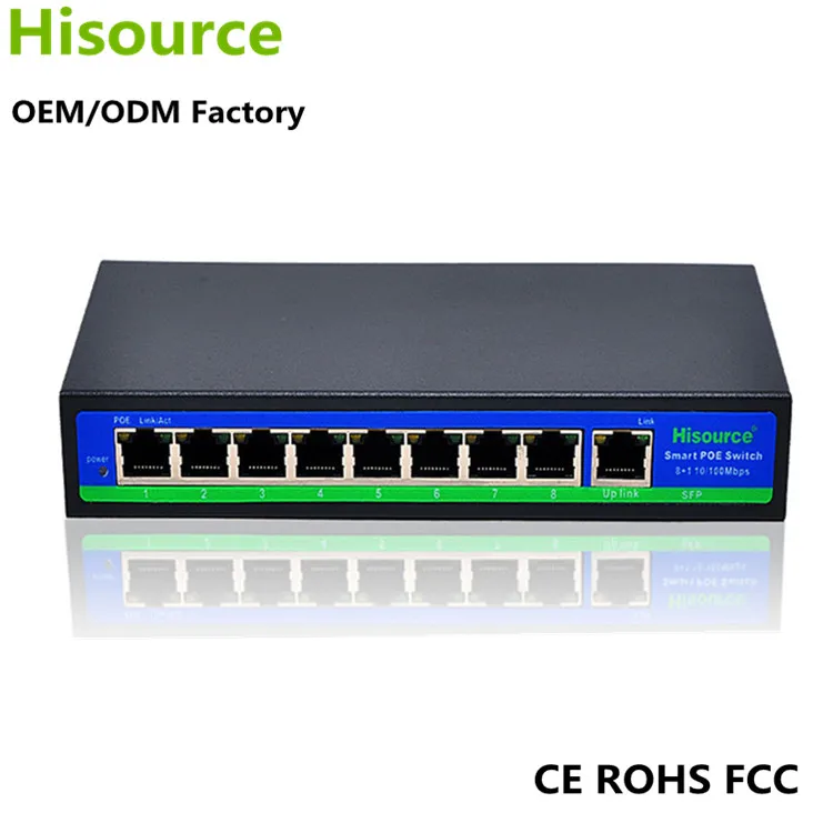 8 port Business Desktop PoE switch for ip camera outdoor network switch poe optical ethernet industrial
8 port Business Desktop PoE switch for ip camera outdoor network switch poe optical ethernet industrial