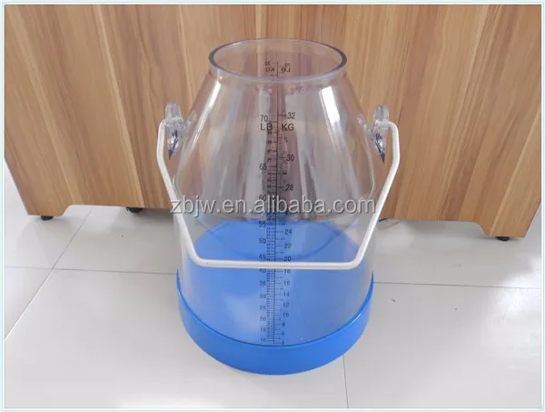 transparent milk pail