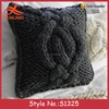 S1325 Hot sale wool twisted cable knit custom pillow case cover wholesale