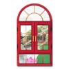 Classic Chinese style window UPVC doors and windows price list upvc tempered double glazed window