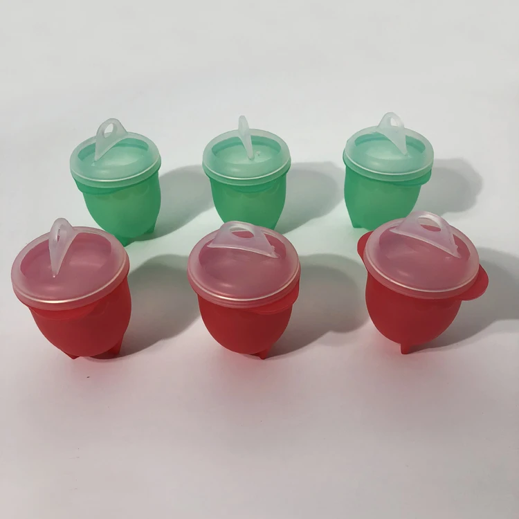 Egg Cooker Hard Boiled Eggs without the Shell, Egg Cooker AS SEEN ON TV, Egg Cooker Set of 6 Non-stick Silicone Egg Cups