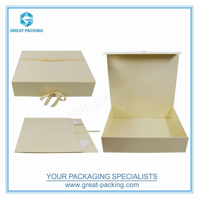 custom design luxurious paper larger gift cosmetic wedding dress