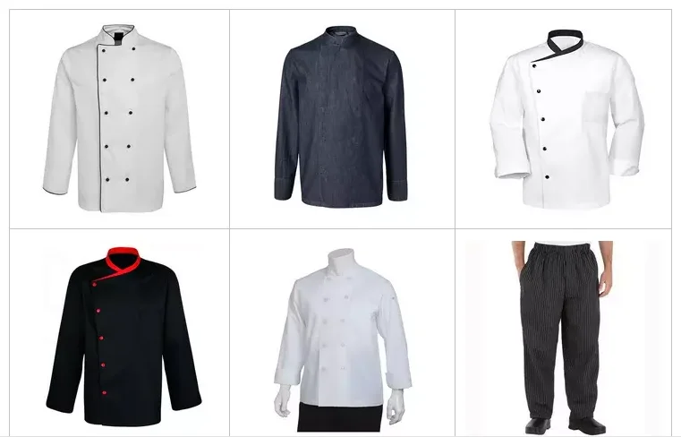Factory price custom modern short sleeves white chef uniform high quality cooking jacket for restaurant