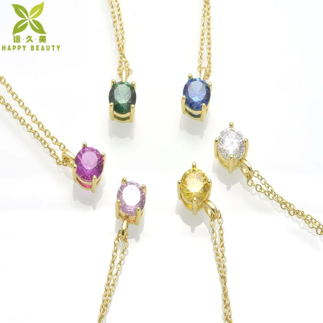 wholesale costume jewelry birthstone pendant necklace