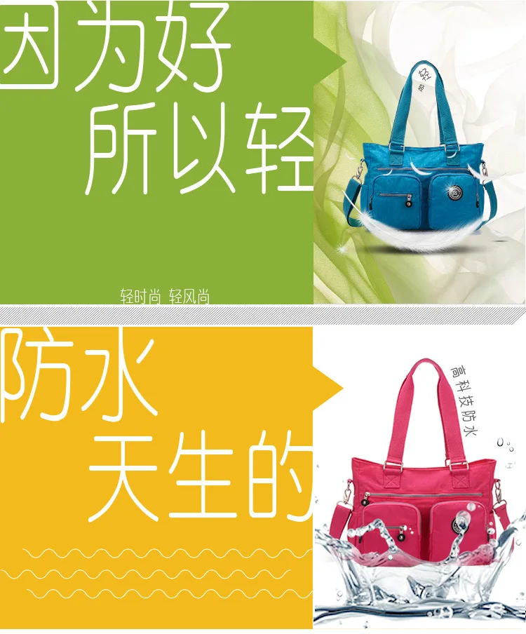 Cheap Wholesale Sac A Bandouliere Femme Casual Ladi Woman Tote Custom Nylon Shoulder Bag