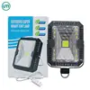Super bright Double color solar USB+Solar Charging Flashlight Portable Lantern Camping Light