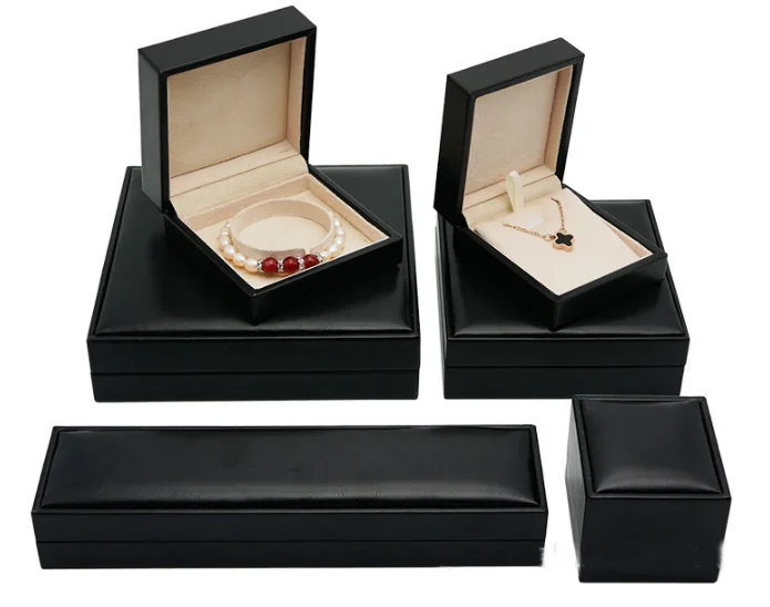 Custom Made Black Pu Leather Exclusive Jewelry Packaging Box Ring Earrings Pendants Necklace For Wedding Gift
Custom Made Black Pu Leather Exclusive Jewelry Packaging Box Ring Earrings Pendants Necklace For Wedding Gift
