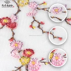 2018 new promotion elegant tulle glitter net hand beaded embroidery pearl lace fabric with stone