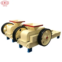 Double roller crusher for sand making mini stone roll crusher machine
