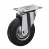 European Style Black Solid Rubber Caster Wheel Manufacturer