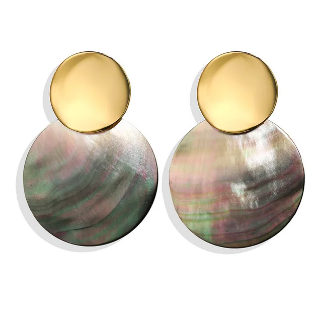 2019 Fashion Geometric Shell Earrings For Woman Oversize Big Gold Drop Round Dangle Earring N96051, Colors
2019 Fashion Geometric Shell Earrings For Woman Oversize Big Gold Drop Round Dangle Earring N96051, Colors