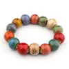Ebay New Trendy Little Girls Favorite Fashion gift women jewellery Summer jewelry stretchy colorful ceramic beads bracelet