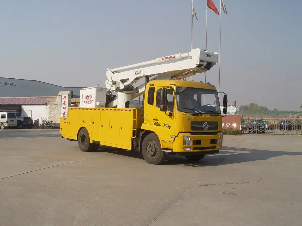 4x2 hydraulic 38m~45m high altitude ladder lift truck with a