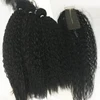 Super curly artificial synthetic weave with 5% human hair