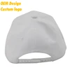 New Product Promotion CVC gold buckle curve visor 5-panel batch White low crown golf Cap Hat for men