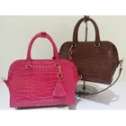 wholesale blue tote women hand bag PU leather handbag