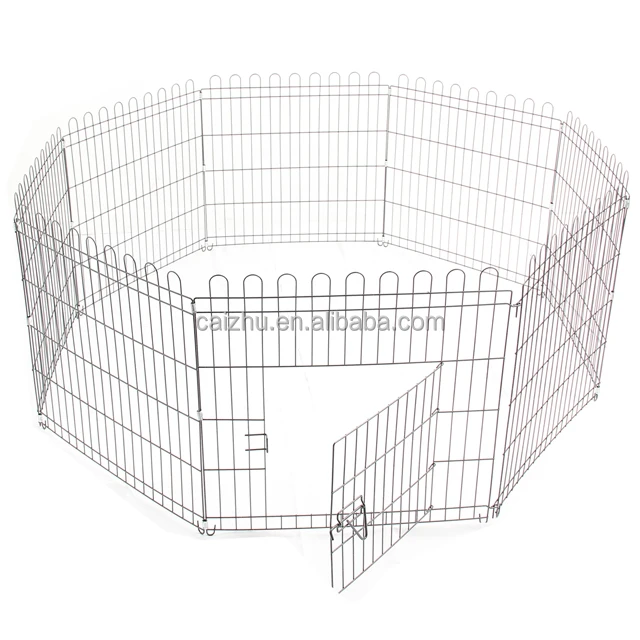 5 Sizes of Black Dog Exercise Pen 8 Fence Collapsible Dog Crate