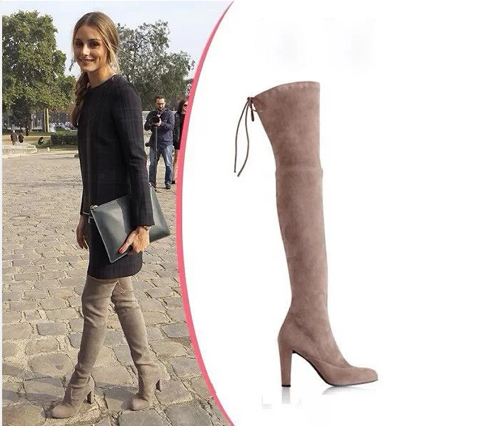 womens suede over the knee boots