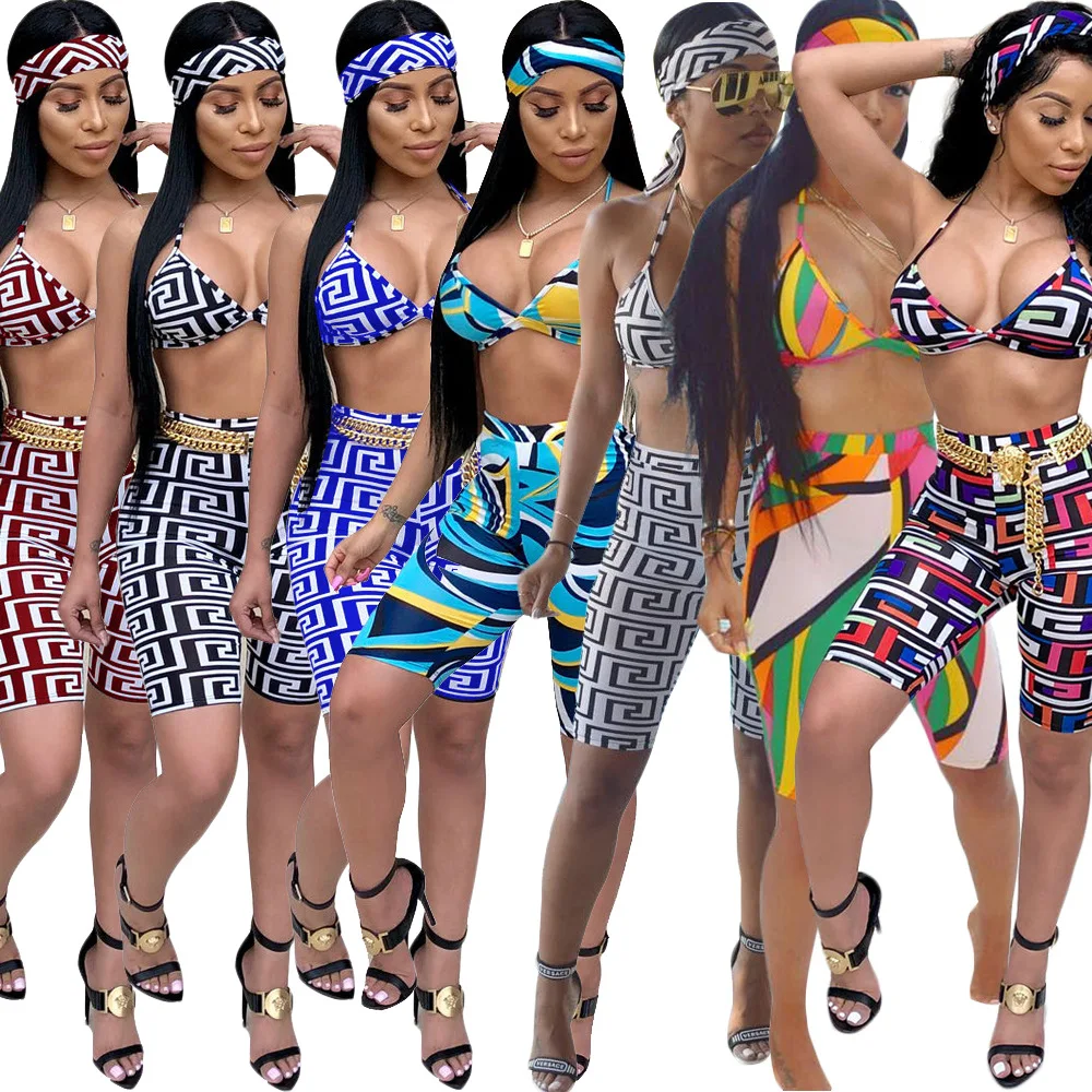 2019 finish bra shorts set crop bikini Yoga Sports Set there Piece Playsuit Fashion Printed Flower, Black purple red blue
2019 finish bra shorts set crop bikini Yoga Sports Set there Piece Playsuit Fashion Printed Flower, Black purple red blue