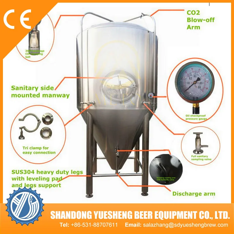 500l beer brewery equipment for pub/ hotel/bar/restaurant