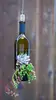 Recycle cutting glass wine bottle planters