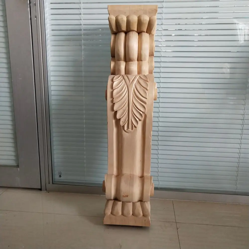 Decorative Classic Kitchen Corner Pilaster Post Wood Island Corbel