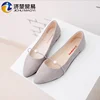 Good quality pictures of women flat shoes pearl big size lady shoes