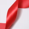 100 Polyester Garment Woven Single Face Wide Red Satin Custom Ribbon Belt