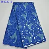 Newest fashion big heavy uk swiss voile stones lace for party wholesale