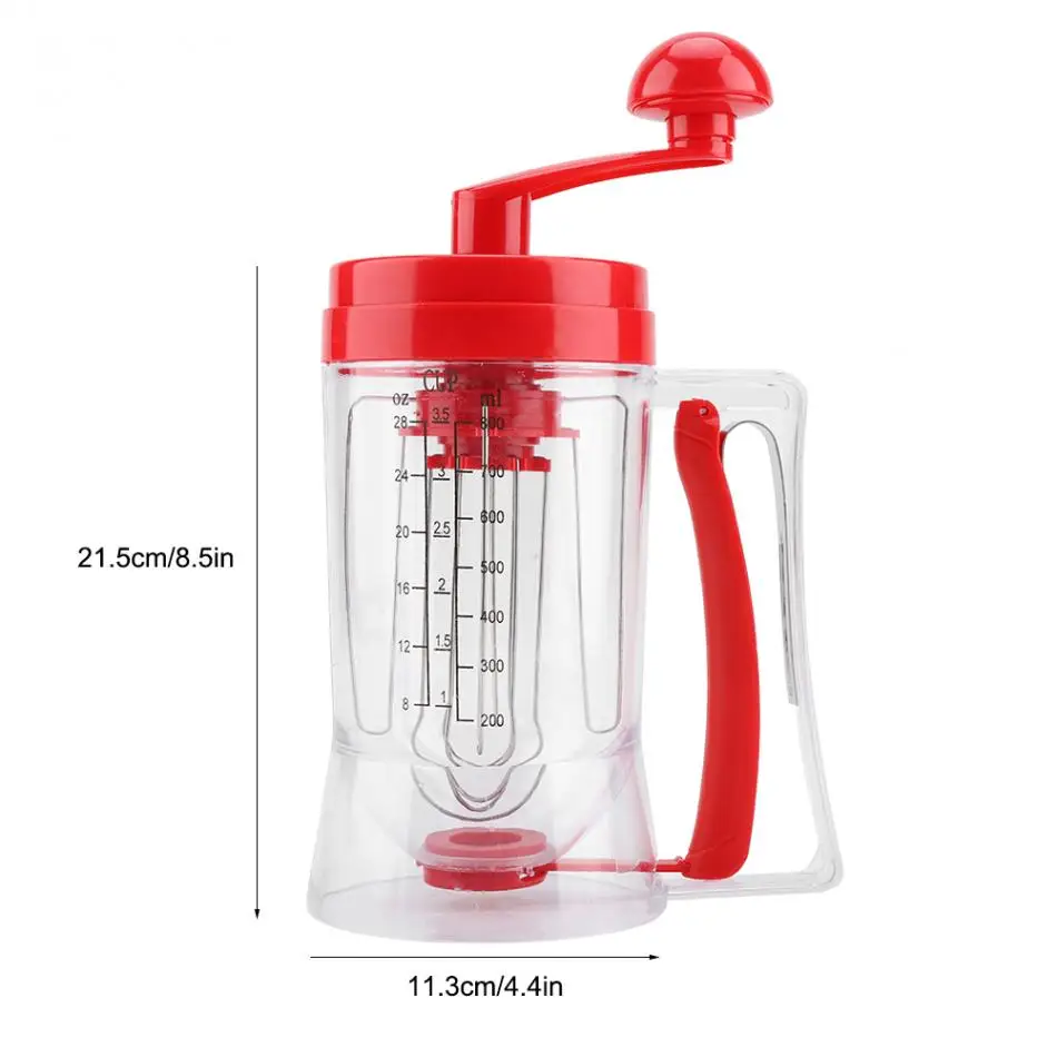 Household Portable Manual Pancake Batter Mixer Dispenser Fast Flour Mixing Device Kitchen Gadgets Baking Accessories
Household Portable Manual Pancake Batter Mixer Dispenser Fast Flour Mixing Device Kitchen Gadgets Baking Accessories