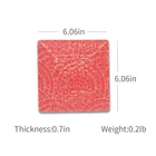 6 inch Square Melamine Appetizer Plates For Dessert, Salad and Finger Food , 4 Assorted Colors